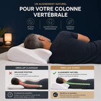 Oreiller Ergonomique Cervical à Mémoire de Forme