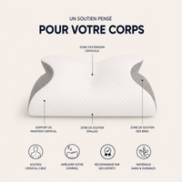 Oreiller Ergonomique Cervical à Mémoire de Forme