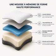 Soméa™ — Oreiller Ergonomique Cervical à Mémoire de Forme