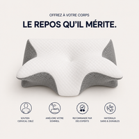 Oreiller Ergonomique Cervical à Mémoire de Forme