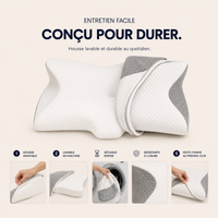 Oreiller Ergonomique Cervical à Mémoire de Forme